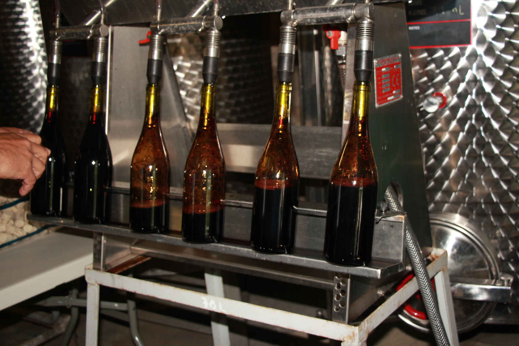 Mise en bouteille du vin